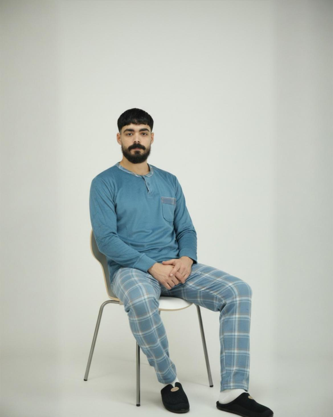 Pyjama Homme Hiver Importé d’Espagne | Chaud & Confort - (KF 36)