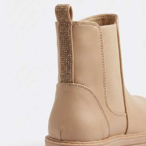 Bottines Chelsea Beige
