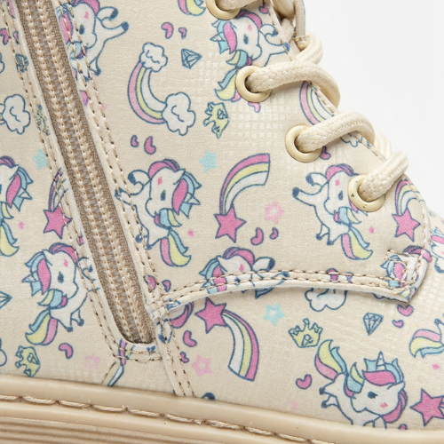 Bottines Fille Motif Licorne – Importées d’Espagne 🇪🇸