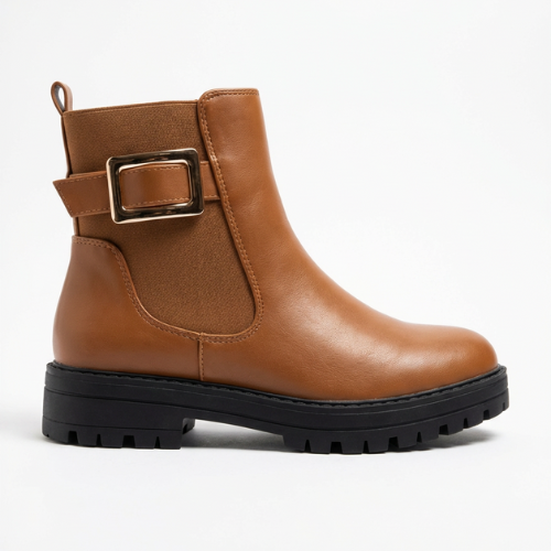Bottines Fille Chelsea Marron – Importées d’Espagne 🇪🇸