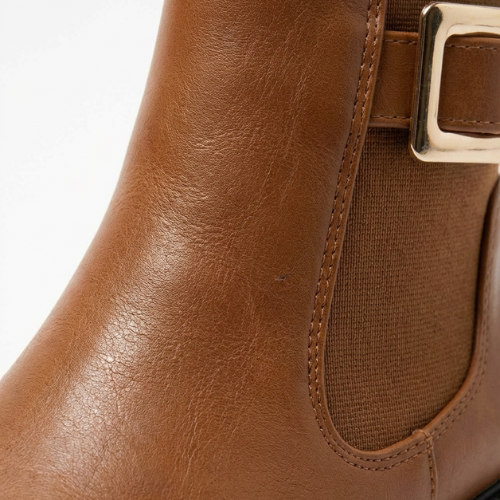 Bottines Fille Chelsea Marron – Importées d’Espagne 🇪🇸