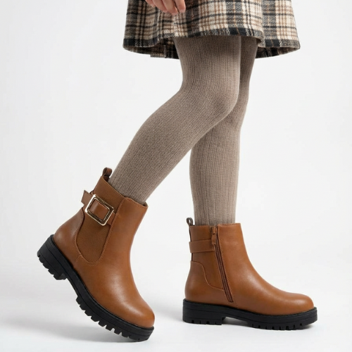Bottines Fille Chelsea Marron – Importées d’Espagne 🇪🇸