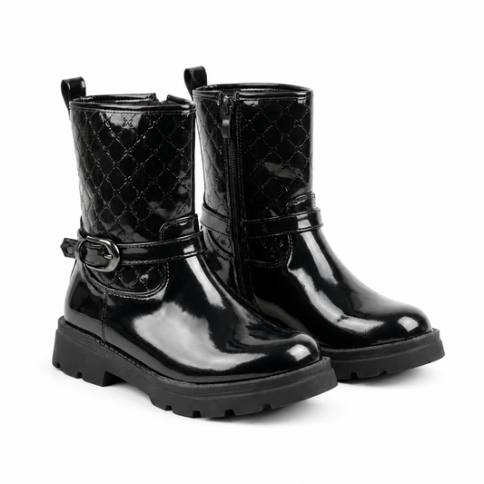 Bottines fille Noires foncé – Bombas Maroc