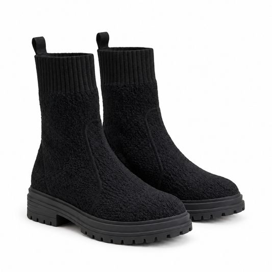 Bottines Femme Noires Style Chaussette – Bombas Maroc