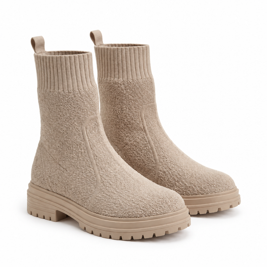 Bottines Femme beige Style Chaussette – Bombas Maroc