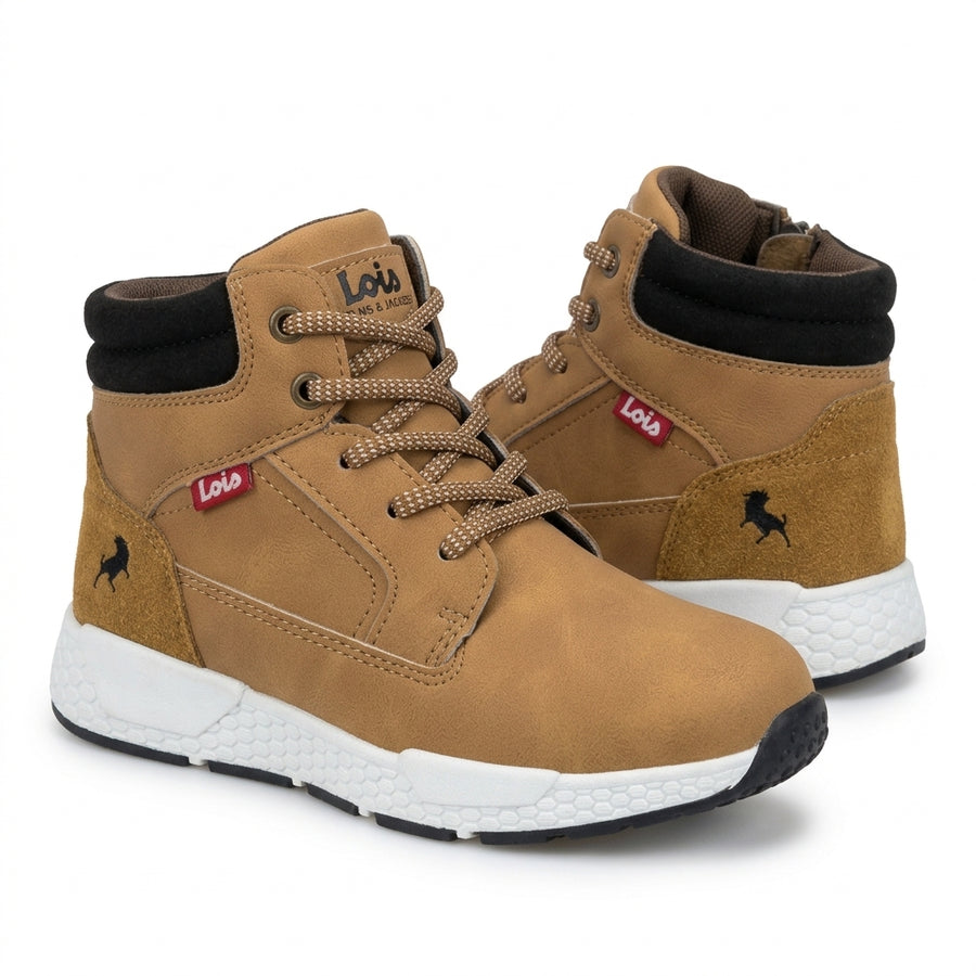 Bottines Garçon LOIS Camel – Importées d'Espagne 🇪🇸 – Zip & Lacets