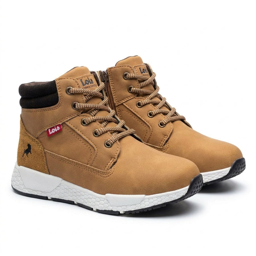 Bottines Garçon LOIS Camel – Importées d'Espagne 🇪🇸 – Zip & Lacets