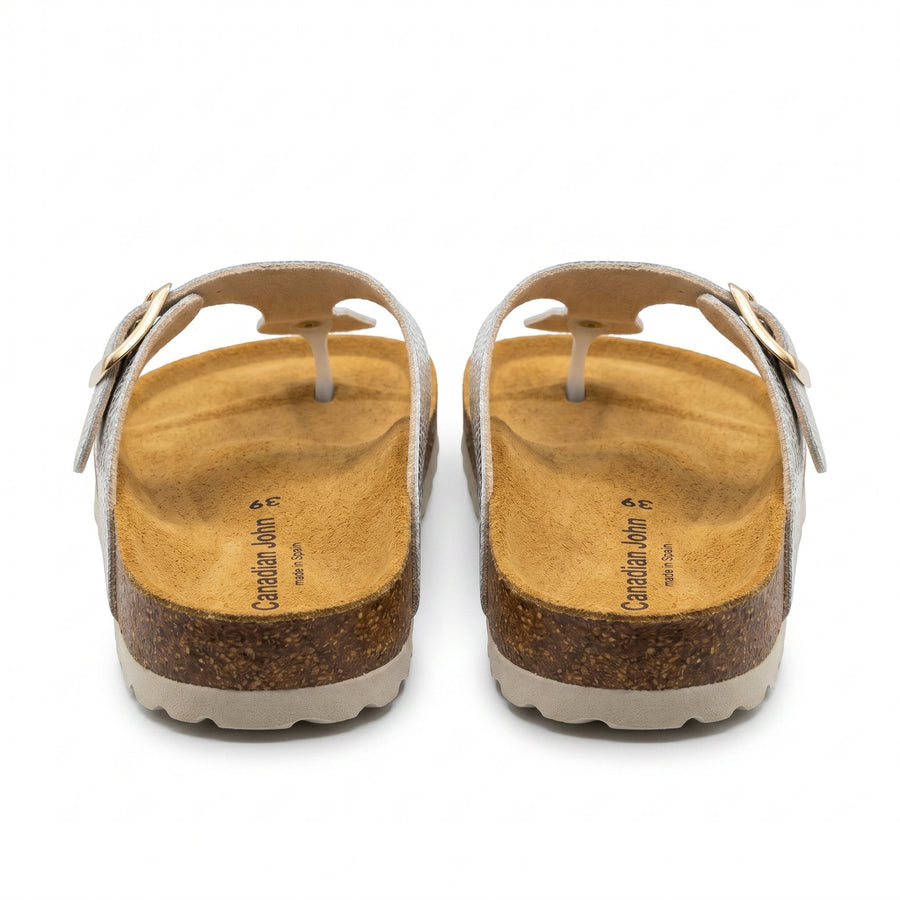 Tongs Femme Canadian John – Made in Spain 🇪🇸 – Argenté