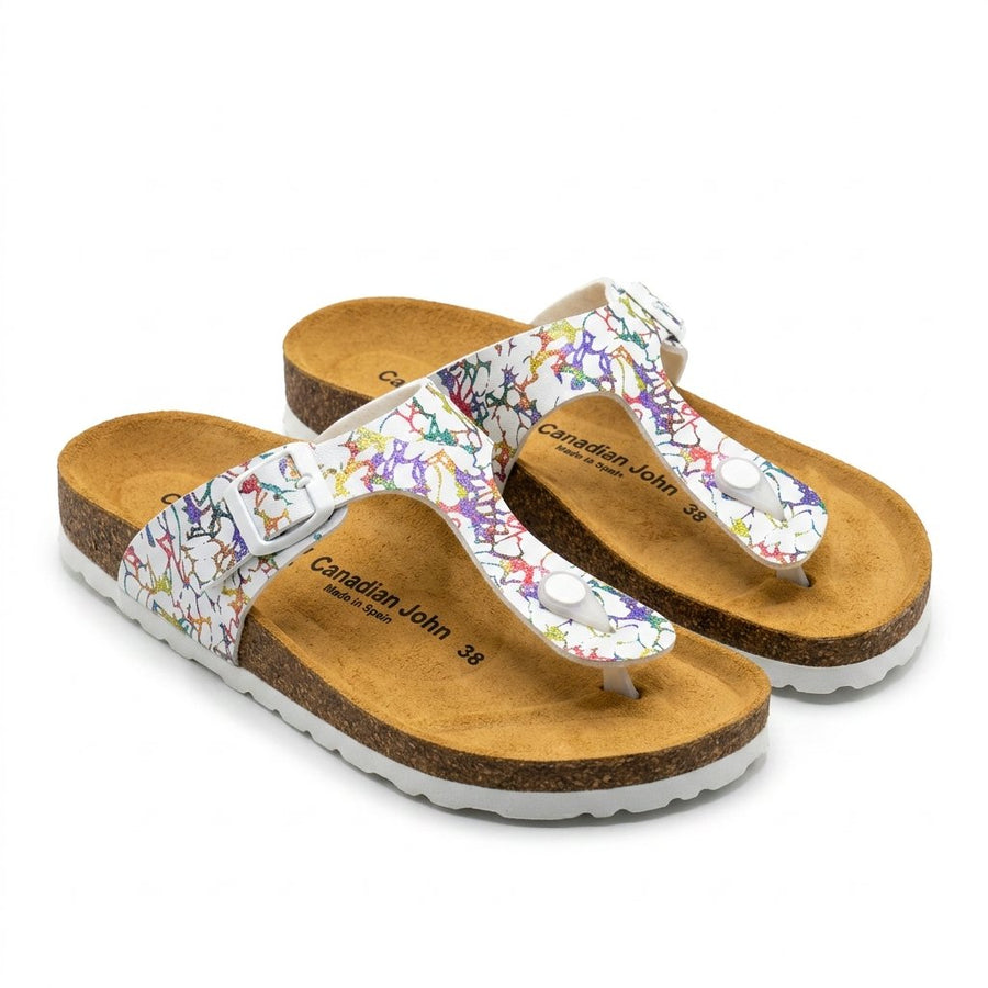 Tongs Femme Canadian John – Made in Spain 🇪🇸 – Blanc