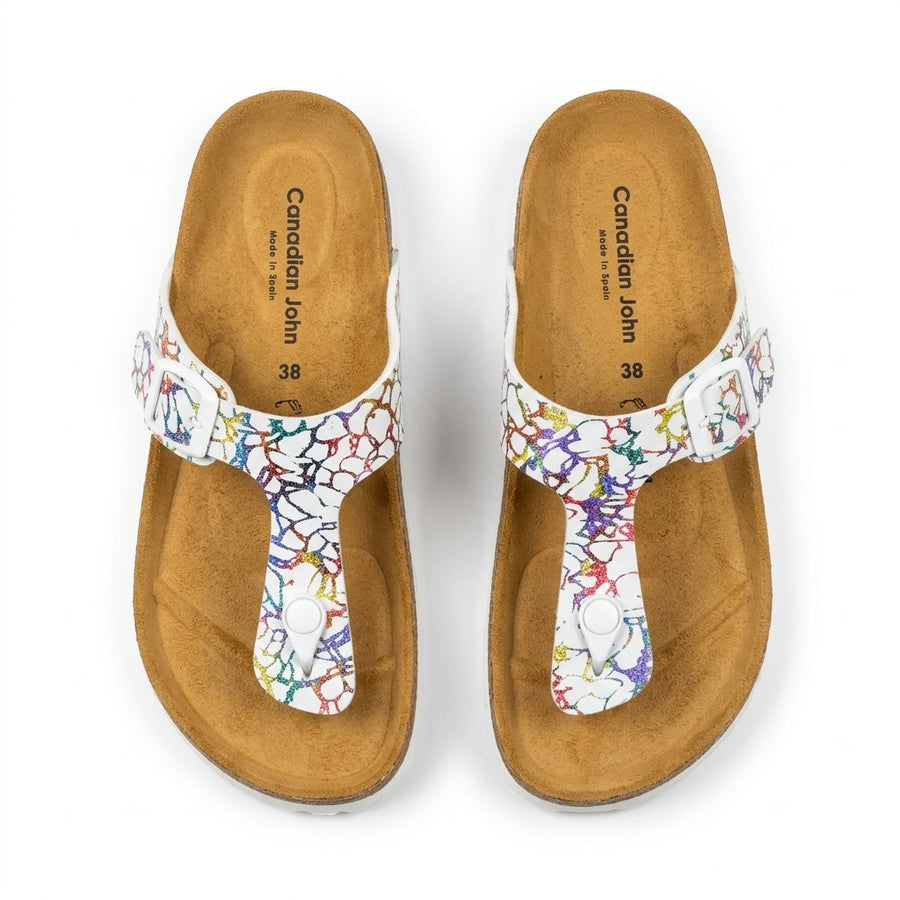 Tongs Femme Canadian John – Made in Spain 🇪🇸 – Blanc