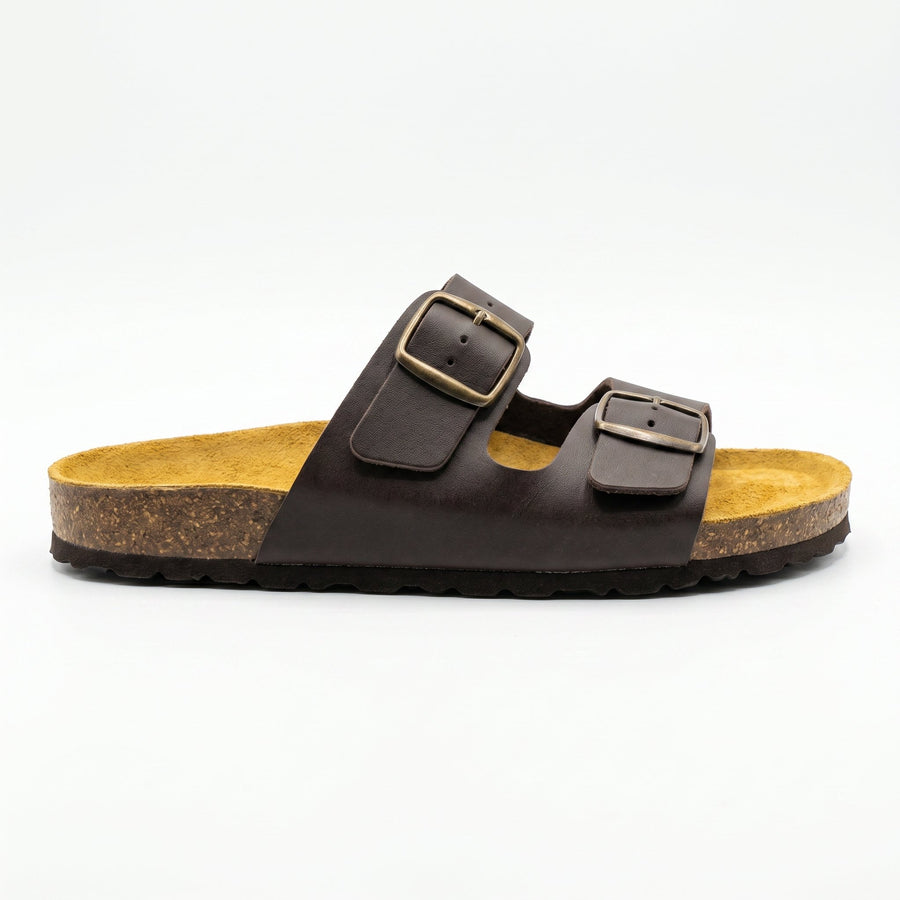 Sandales Homme Canadian John Cuir – Made in Spain 🇪🇸 – Marron