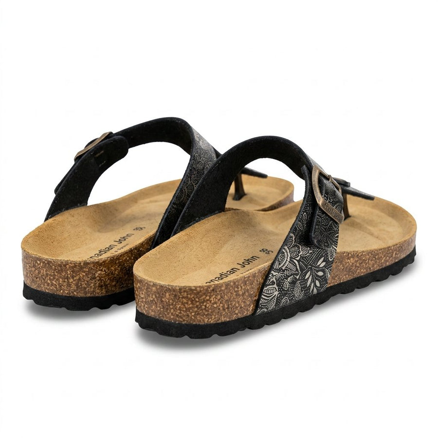 Tongs Femme Canadian John – Made in Spain 🇪🇸 – Noir