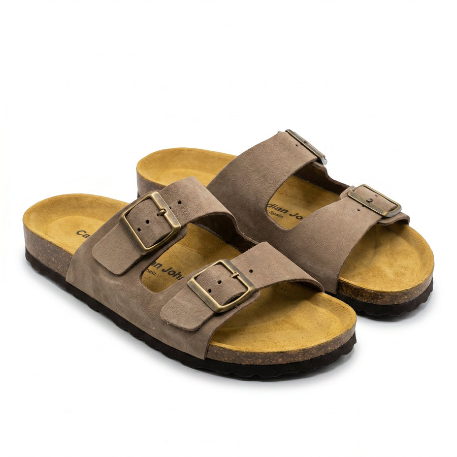 Sandales Homme Canadian John Nubuck – Made in Spain 🇪🇸 – Taupe