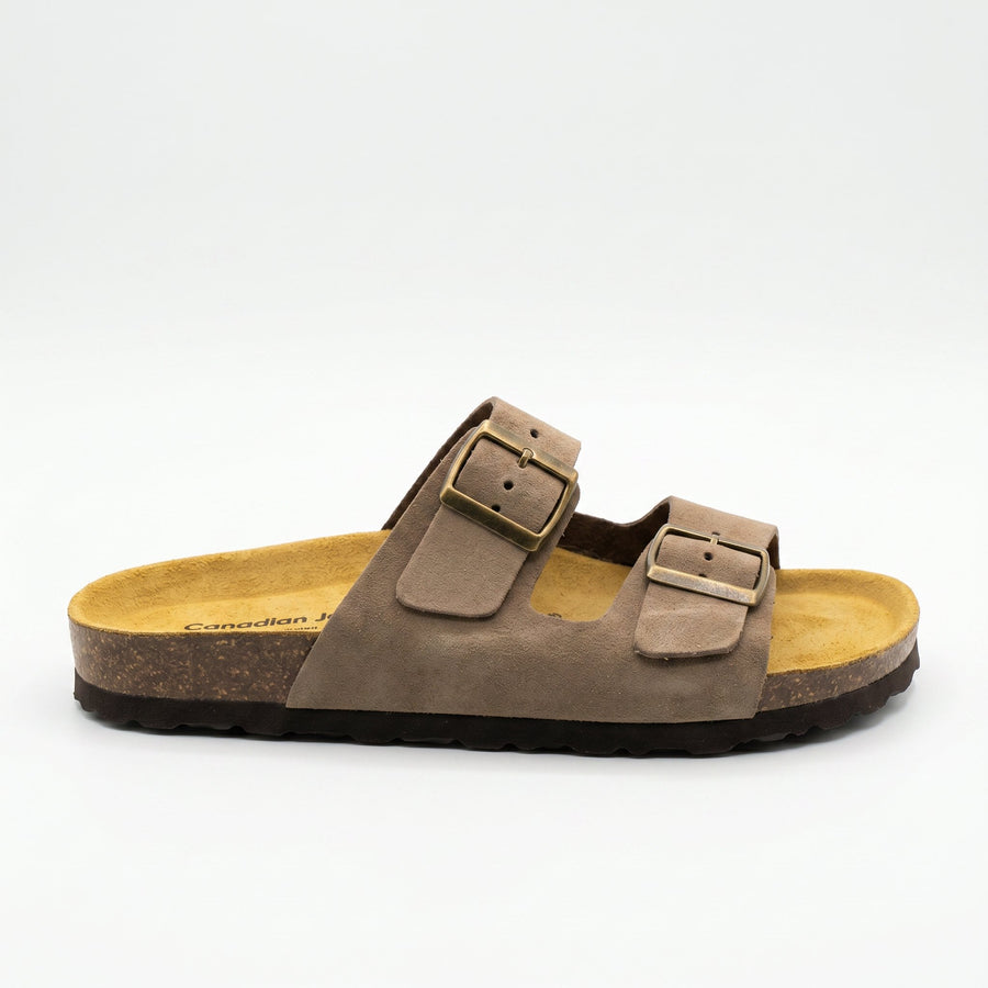 Sandales Homme Canadian John Nubuck – Made in Spain 🇪🇸 – Taupe