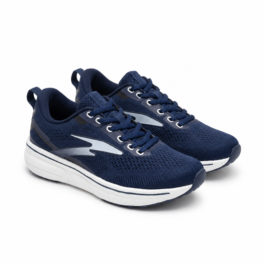 Sneakers Sport Double Memory Mesh Bleu Marine – Bombas Maroc