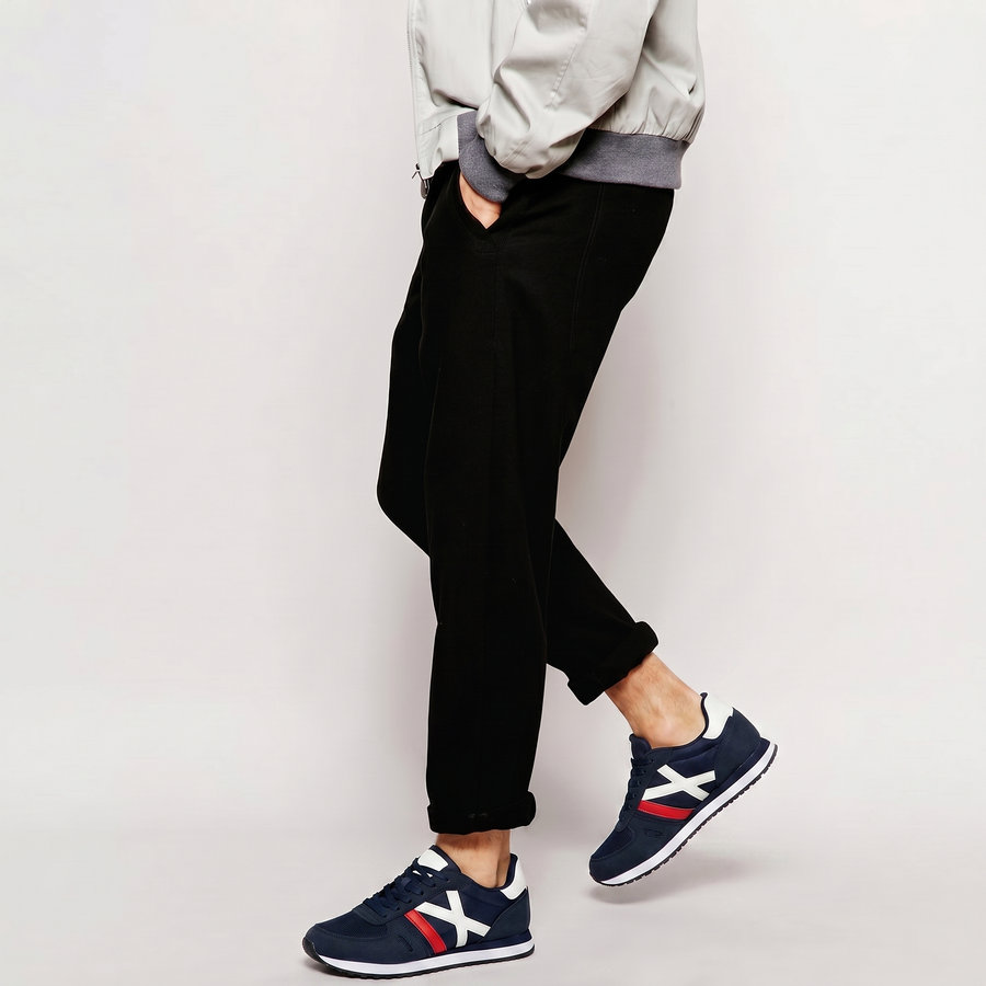 Baskets Homme Urban Runner – Importées d’Espagne 🇪🇸 – Navy & Rouge