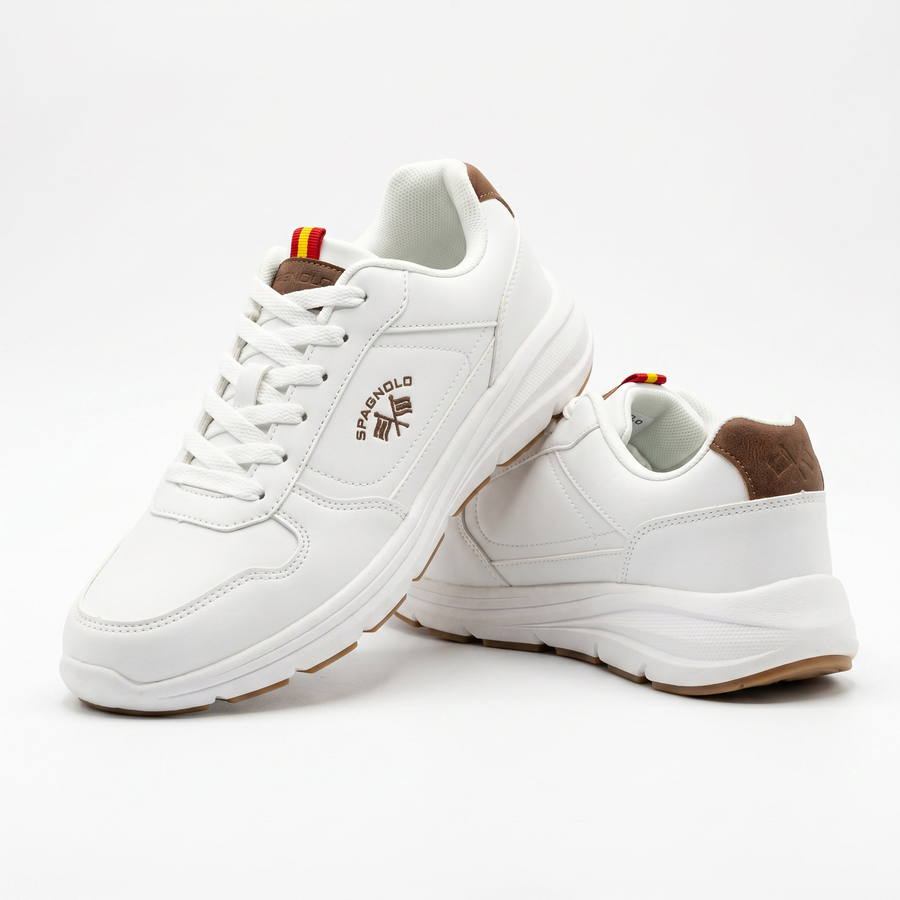 Sneakers Homme Blanches SPAGNOLO – Importées d’Espagne  🇪🇸