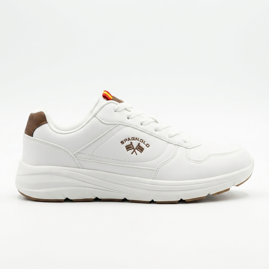 Sneakers Homme Blanches SPAGNOLO – Importées d’Espagne  🇪🇸