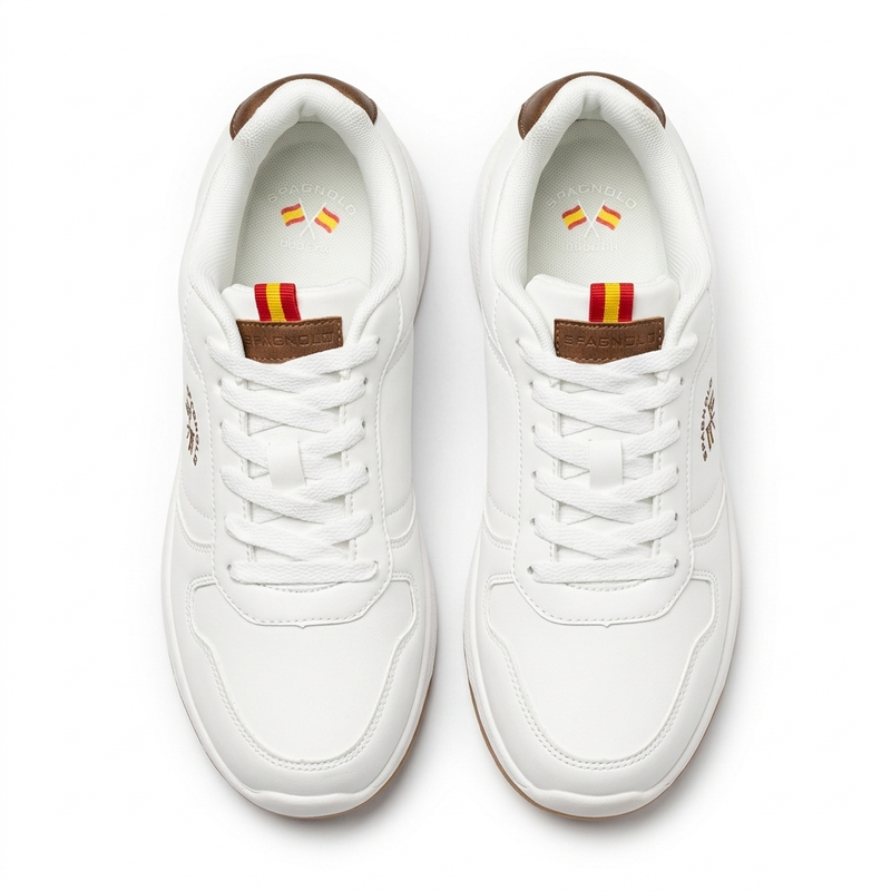 Sneakers Homme Blanches SPAGNOLO – Importées d’Espagne  🇪🇸