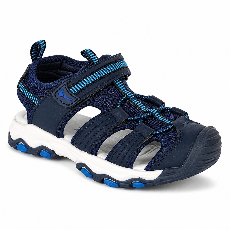 Sandale Sport Enfant Fermée – Bleu Électrique -Importées d’Espagne 🇪🇸