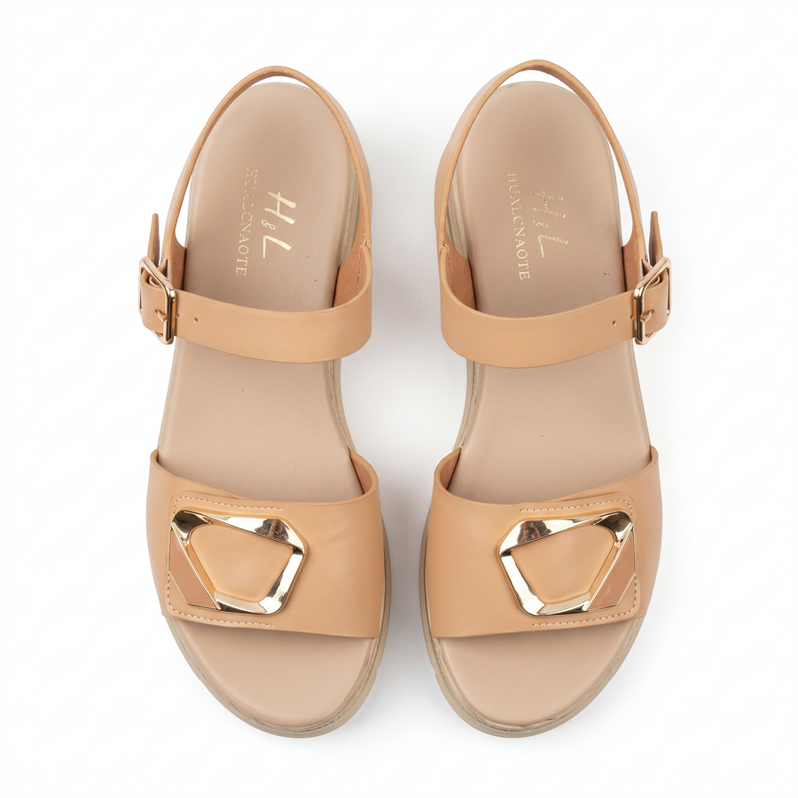 Sandales Femme H&L – Importées d'Espagne 🇪🇸 – Beige