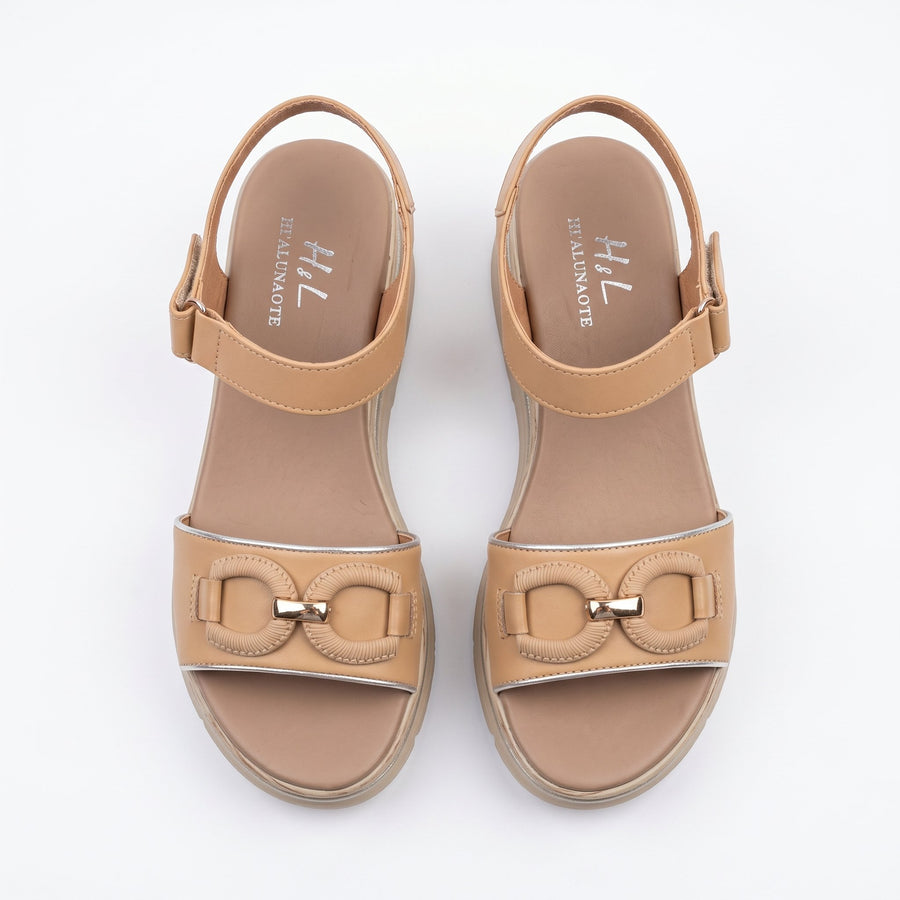 Sandales Femme Bride Cheville – Importées d'Espagne 🇪🇸 – Beige