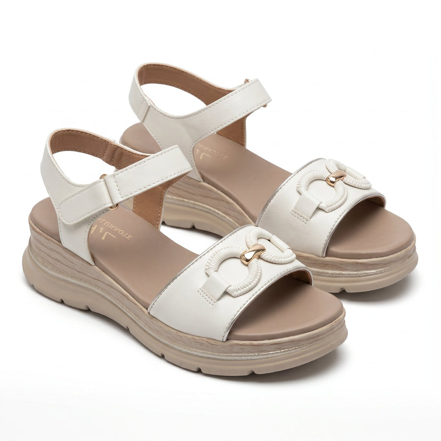 Sandales Femme Bride Cheville – Importées d'Espagne 🇪🇸 – Blanc
