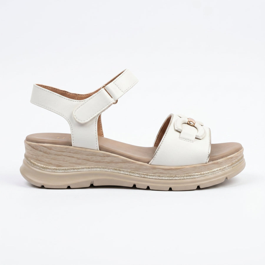 Sandales Femme Bride Cheville – Importées d'Espagne 🇪🇸 – Blanc
