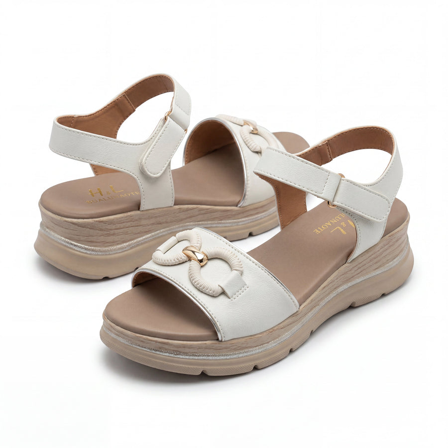 Sandales Femme Bride Cheville – Importées d'Espagne 🇪🇸 – Blanc