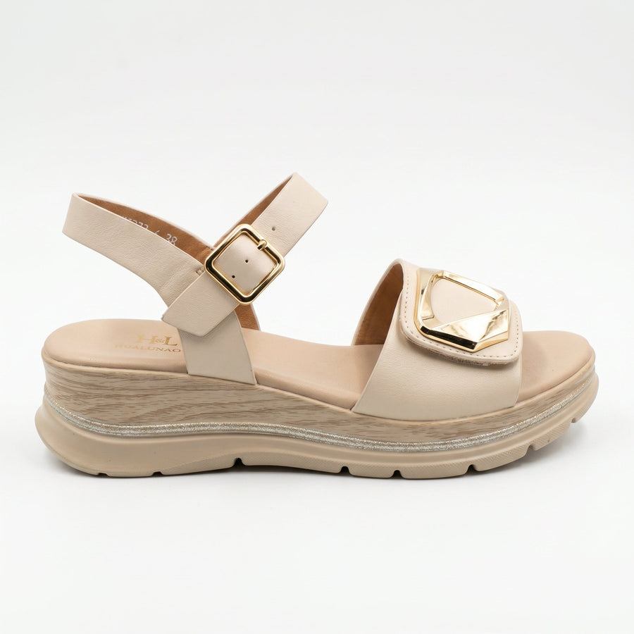 Sandales Femme H&L – Importées d'Espagne 🇪🇸 – Dorée