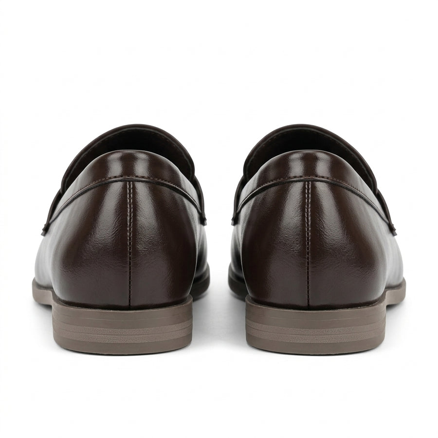 Mocassins Femme Ornement Doré – Marron