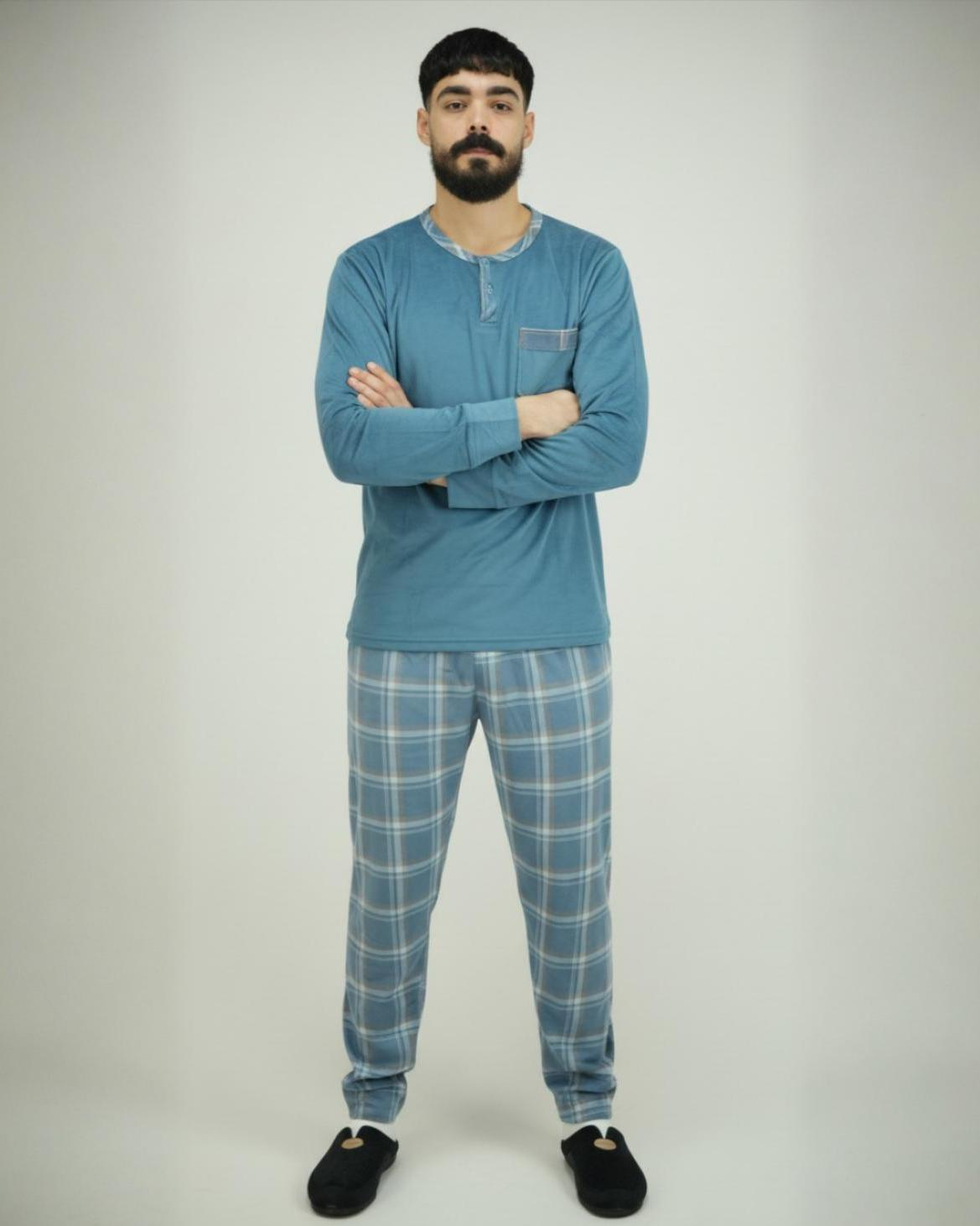 Pyjama Homme Hiver Importé d’Espagne | Chaud & Confort - (KF 36)