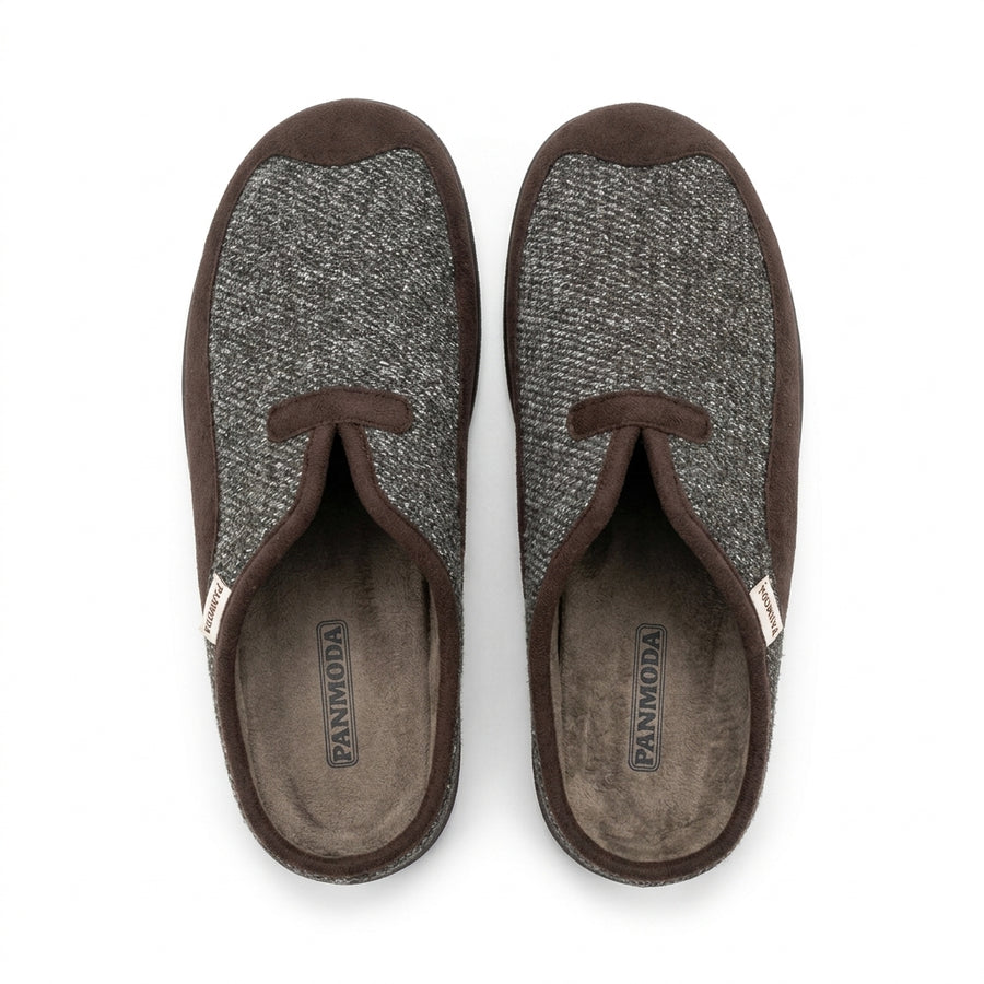 Pantoufles Homme Hiver PANMODA 826 – made in spain 🇪🇸 – Marron
