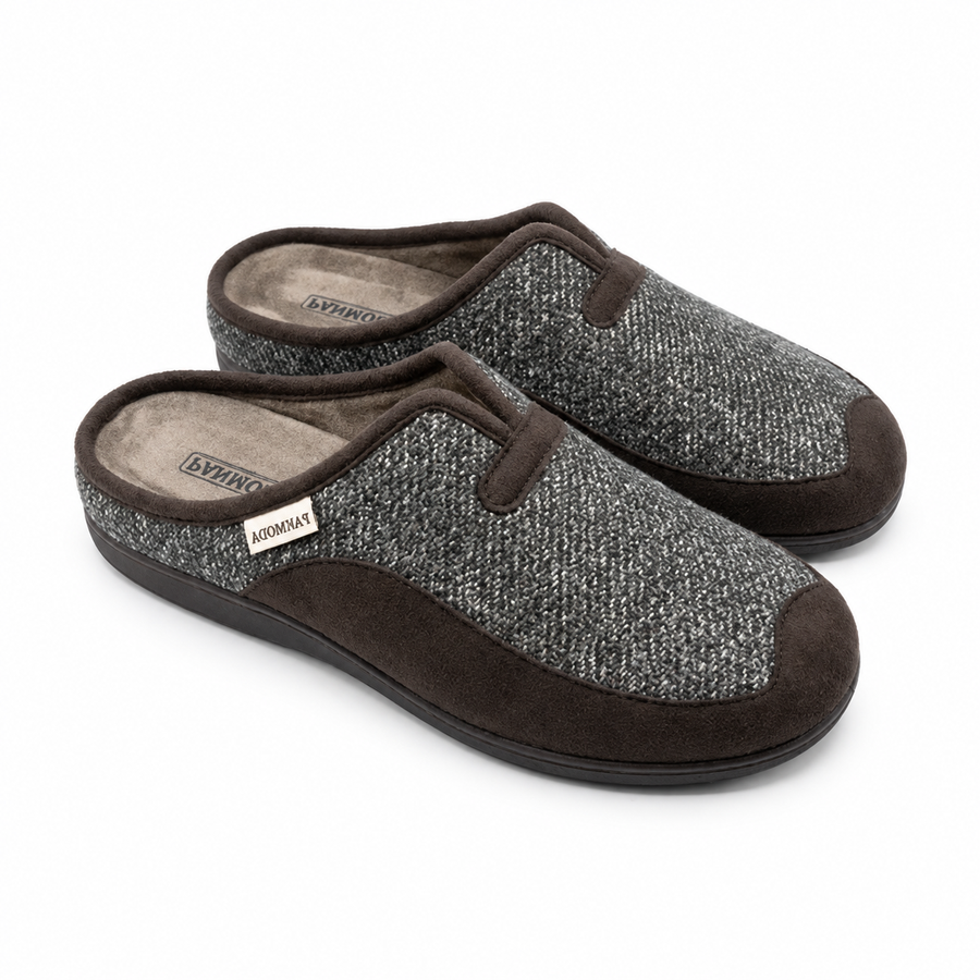 Pantoufles Homme Hiver – Modèle 826 – Marron