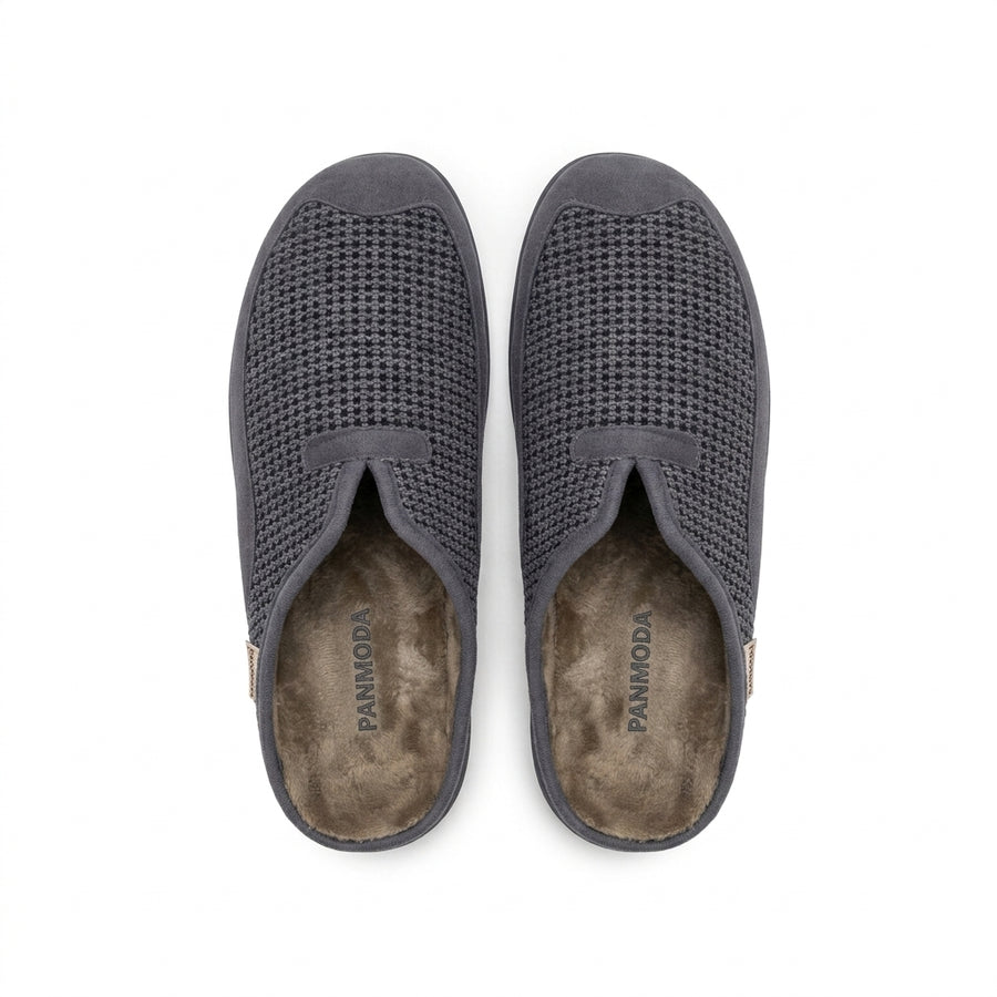 Pantoufles Homme Hiver PANMODA 832 – made in spain 🇪🇸 – Gris