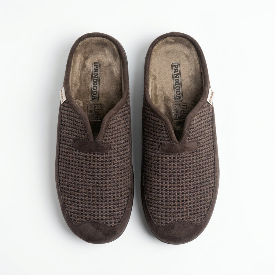 Pantoufles Homme Hiver PANMODA 832 – made in spain 🇪🇸 – Marron