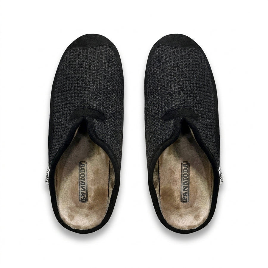 Pantoufles Homme Hiver PANMODA 832 – made in spain 🇪🇸 – Noir