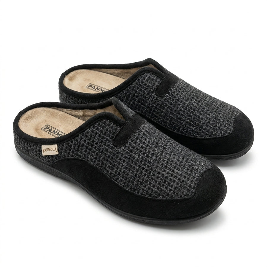 Pantoufles Homme Hiver PANMODA 832 – made in spain 🇪🇸 – Noir