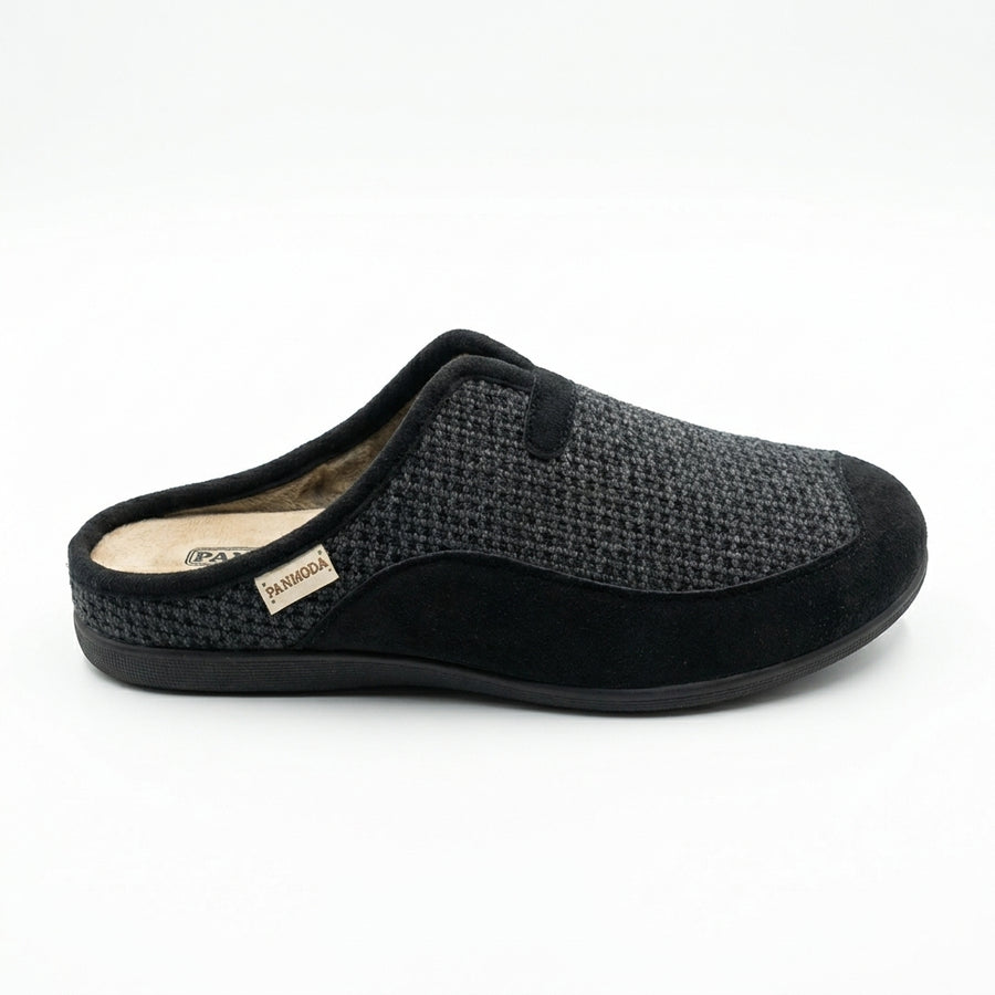 Pantoufles Homme Hiver PANMODA 832 – made in spain 🇪🇸 – Noir