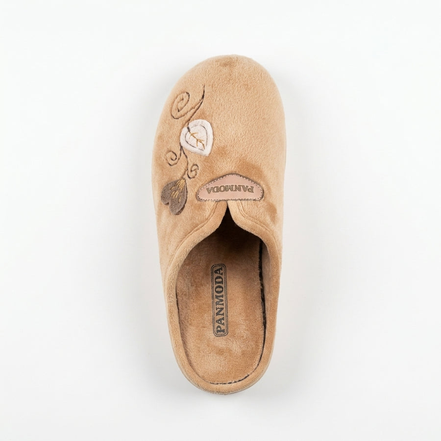 Pantoufles Femme Hiver PANMODA – made in spain 🇪🇸 – Beige