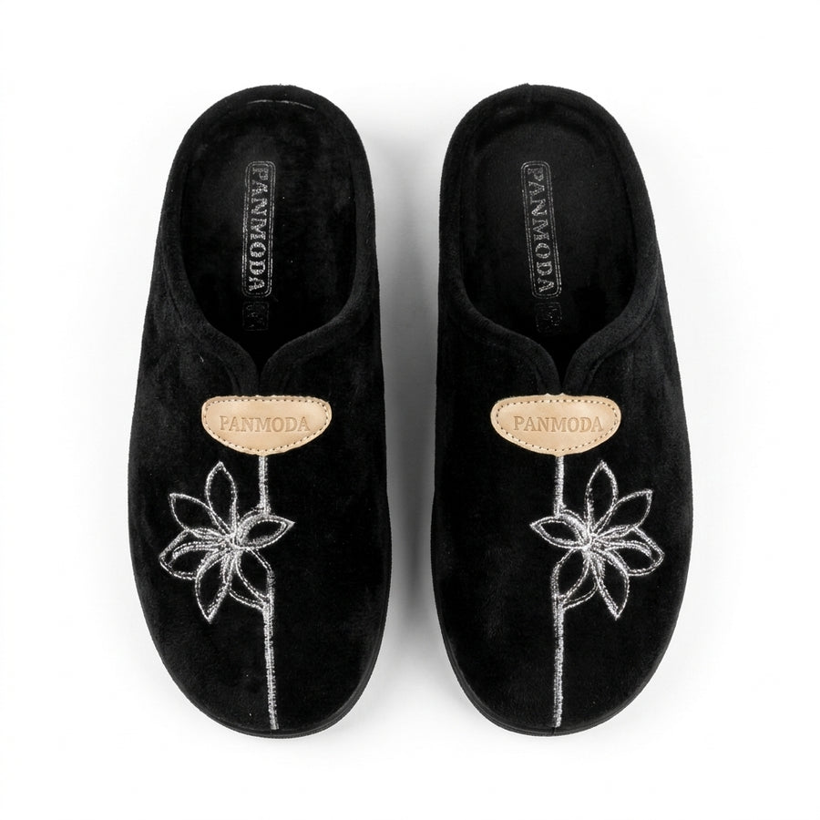 Pantoufles Femme Hiver PANMODA – made in spain 🇪🇸 – Noir
