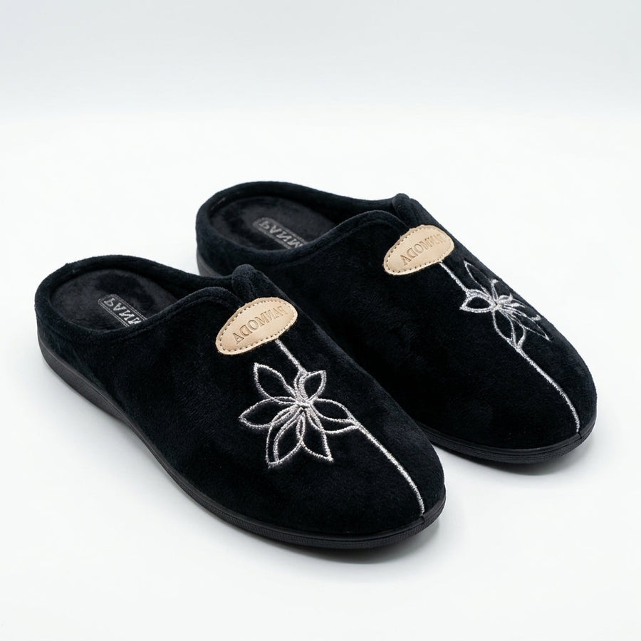 Pantoufles Femme Hiver PANMODA – made in spain 🇪🇸 – Noir