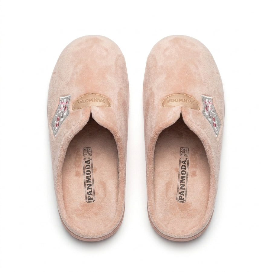 Pantoufles Femme Hiver PANMODA – made in spain 🇪🇸 – Rose Poudré