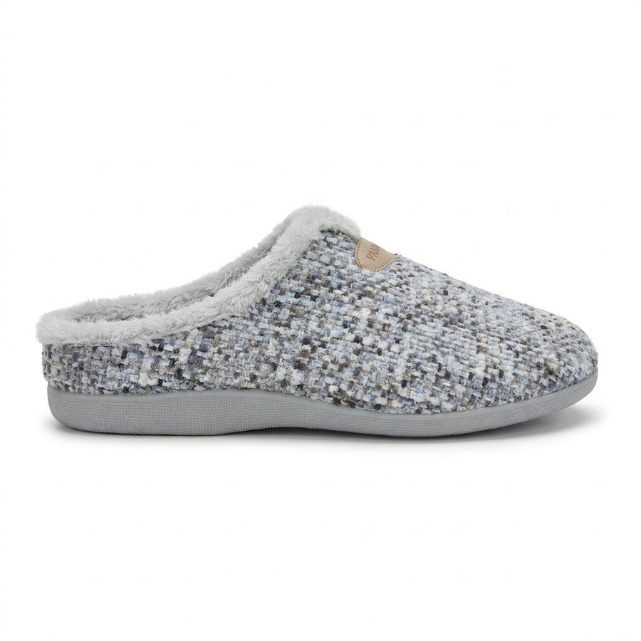 Pantoufles Femme Hiver PANMODA – made in spain 🇪🇸 – Gris Bleu