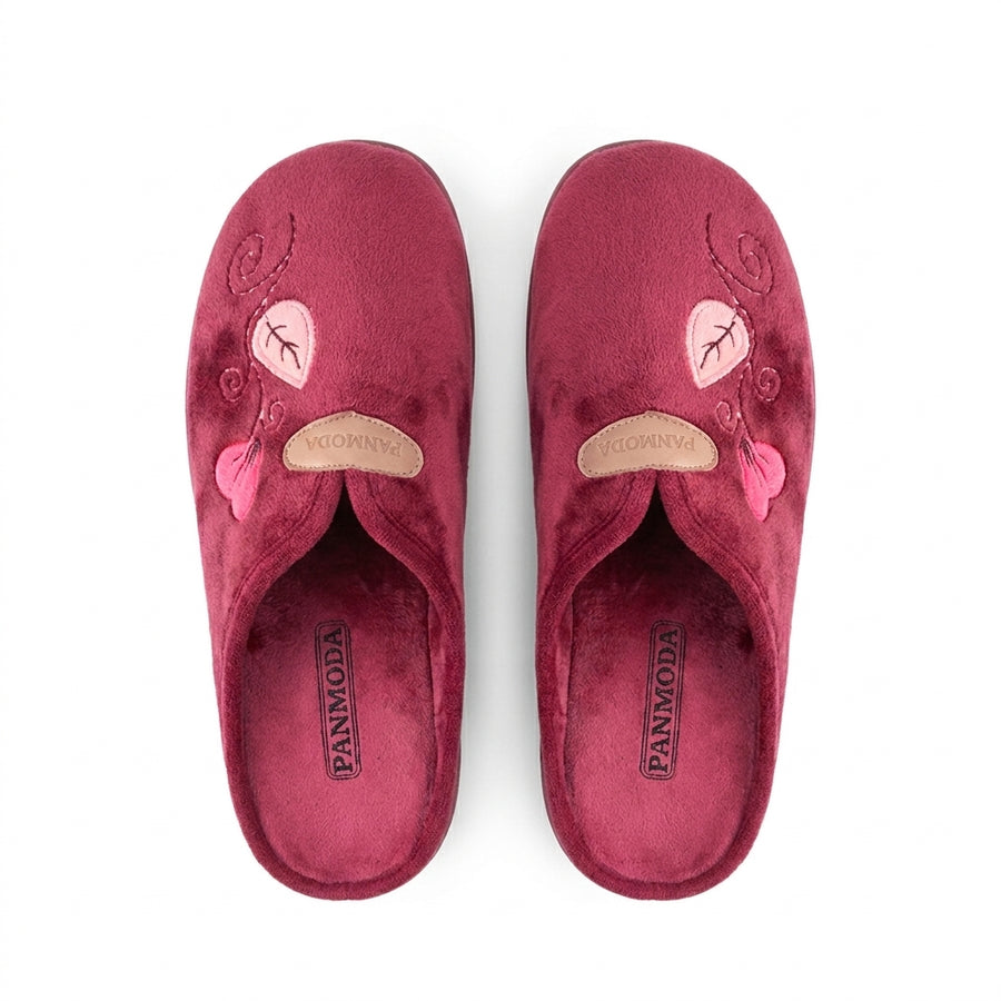 Pantoufles Femme Hiver PANMODA – made in spain 🇪🇸 – Bordeaux