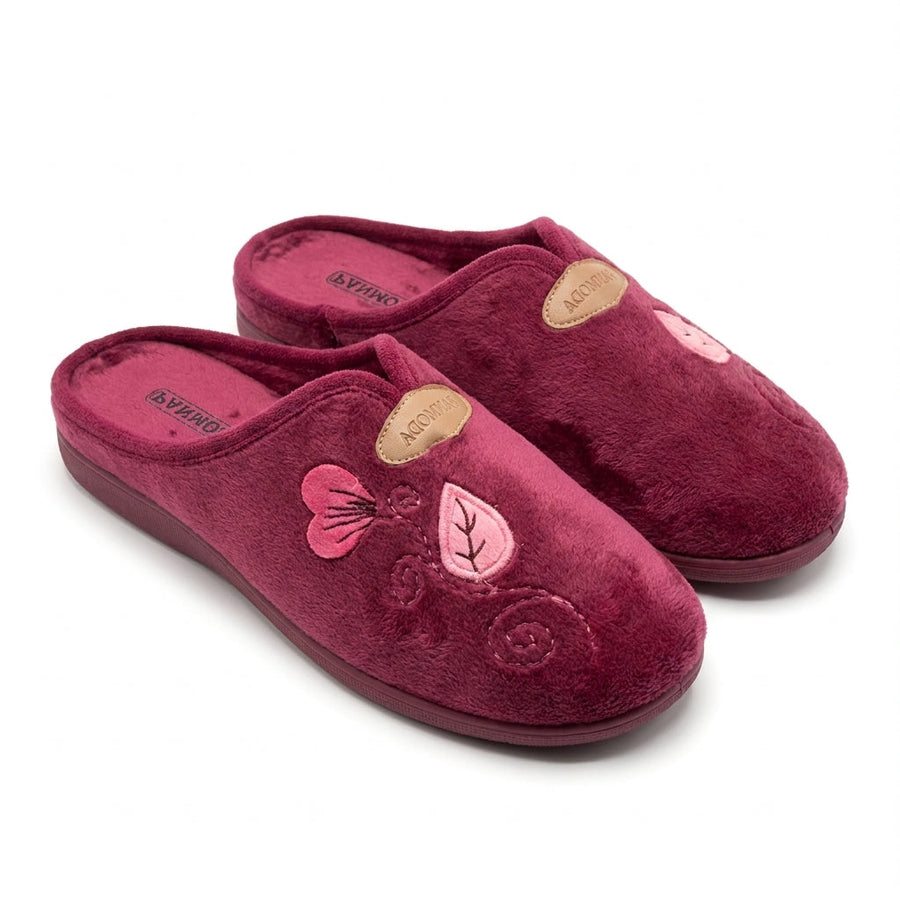 Pantoufles Femme Hiver PANMODA – made in spain 🇪🇸 – Bordeaux