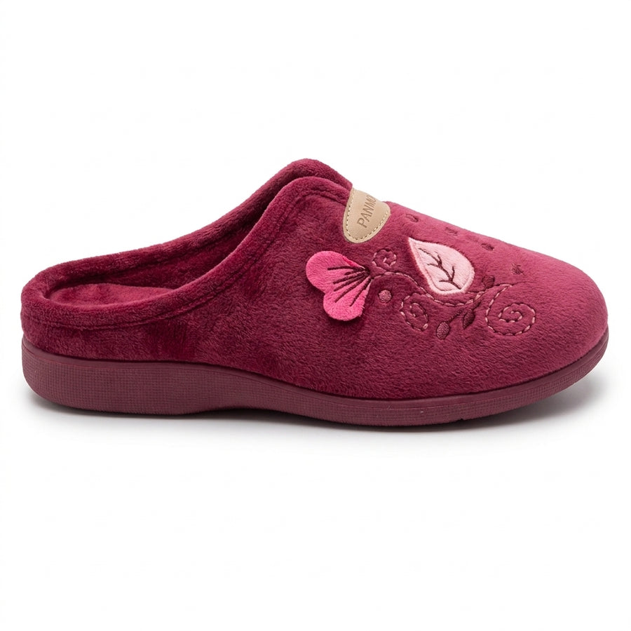 Pantoufles Femme Hiver PANMODA – made in spain 🇪🇸 – Bordeaux