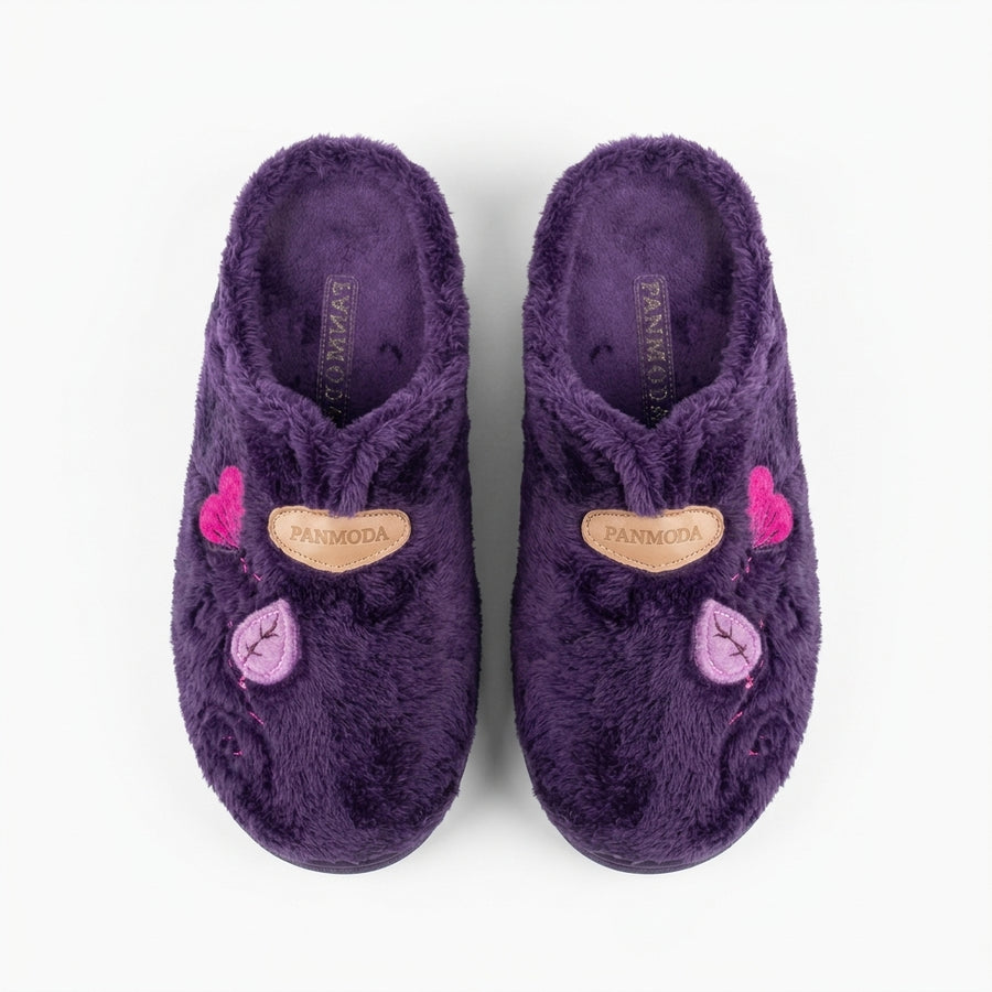 Pantoufles Femme Hiver PANMODA – made in spain 🇪🇸 – Violet