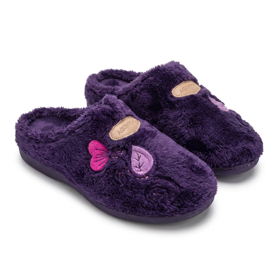 Pantoufles Femme Hiver PANMODA – made in spain 🇪🇸 – Violet