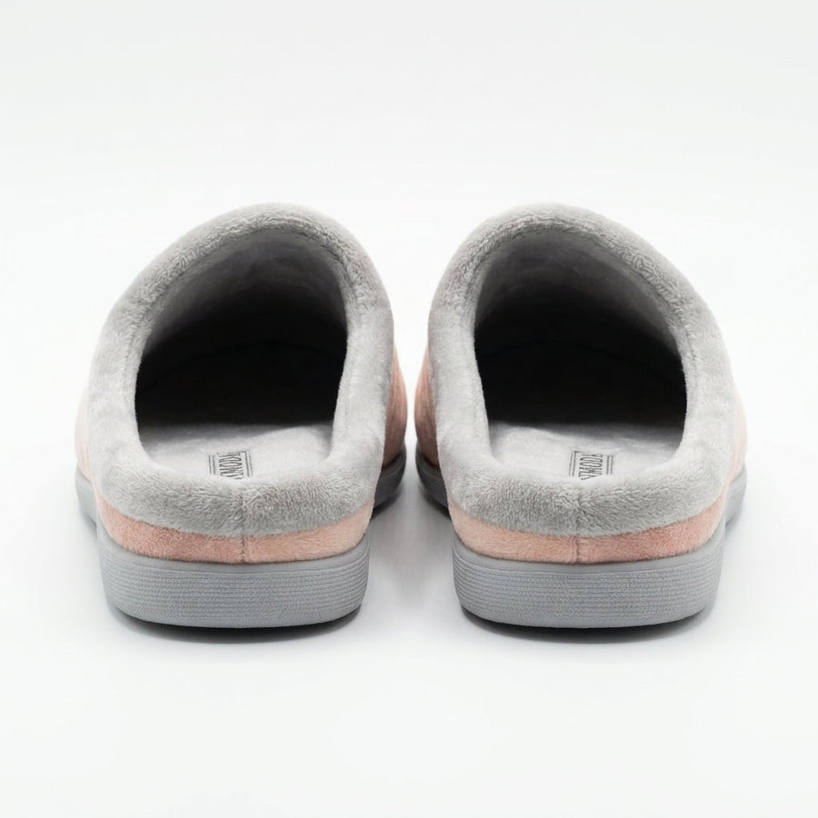 Pantoufles Femme Hiver PANMODA – made in spain 🇪🇸 – Rose Poudré Fleur